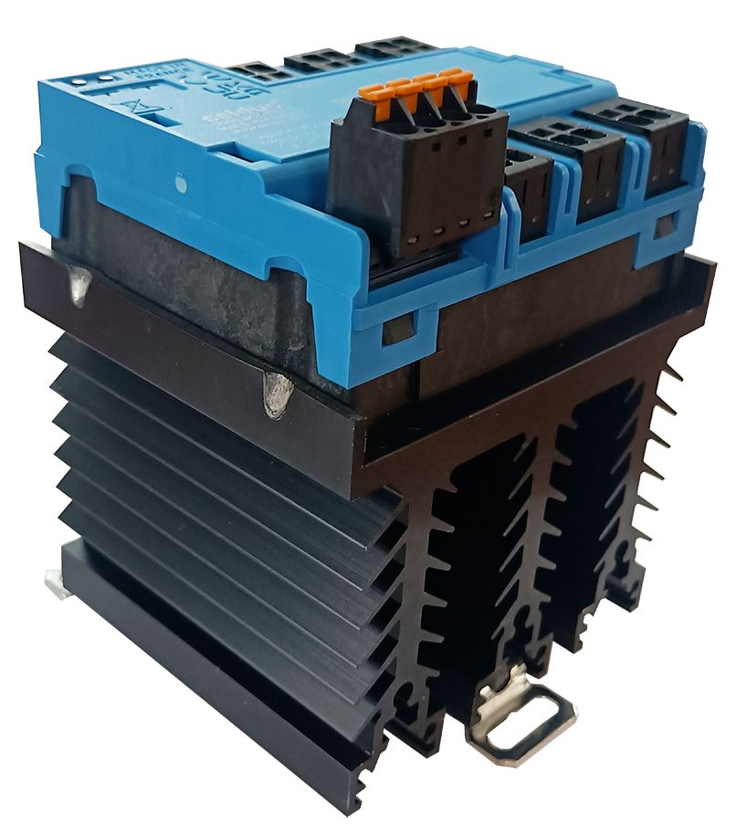 Celduc SGTR9 Series Solid State Relay 3 Phase, 22 A Load, DIN Rail Mount, 660 V ac Load, 30 Vdc Control