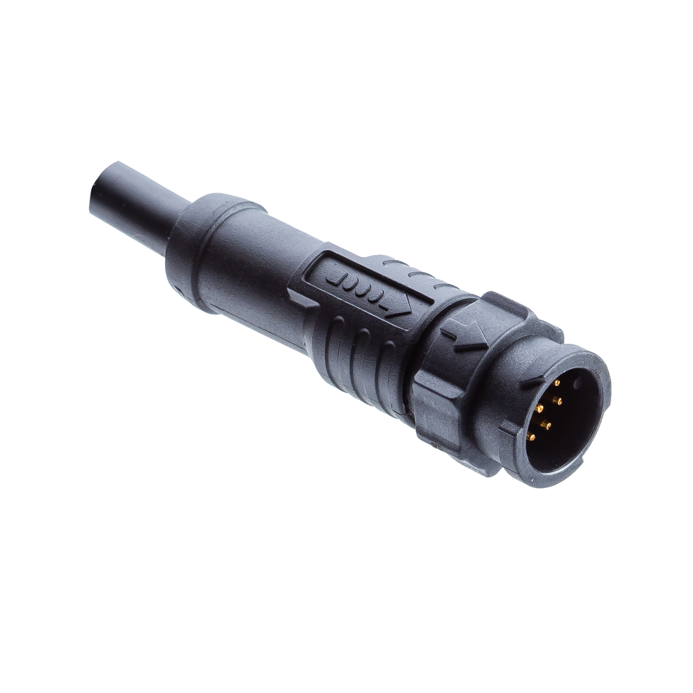 Amphenol Industrial Male 6 way X Lock A size to Unterminated Free End Sensor Actuator Cable, 1 m