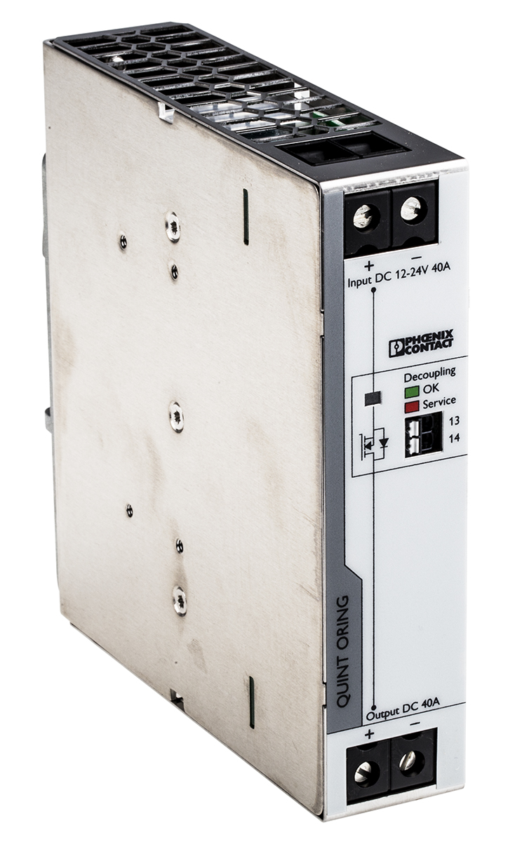 Phoenix Contact Redundancy module, for use with QUINT POWER Power Supply, QUINT4-S-ORING/12-24DC/1X40/+ Series