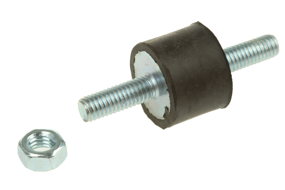 FIBET M6 Anti Vibration Mount, Male to Male Bobbin with 22.5kg Compression Load