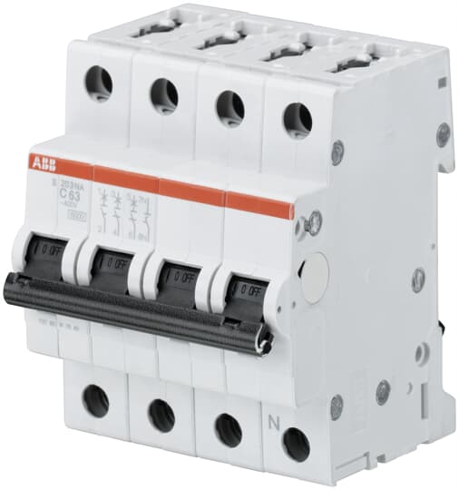 ABB System Pro M Compact S200 MCB, 3+N, 2A Curve C