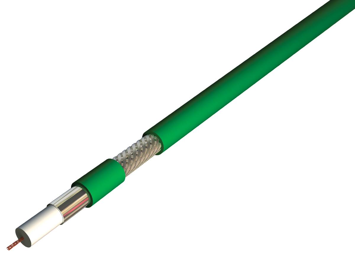 RS PRO, 100 m 75 Ω Green
