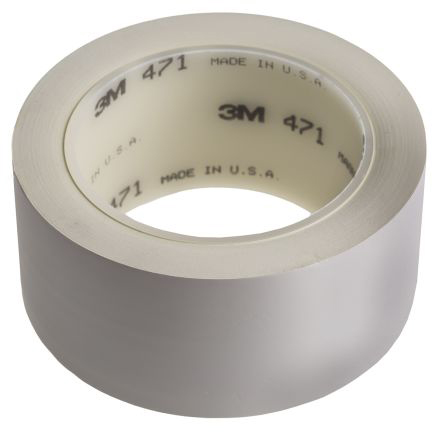 3M 471 White PVC 33m Lane Marking Tape, 0.13mm Thickness "None"
