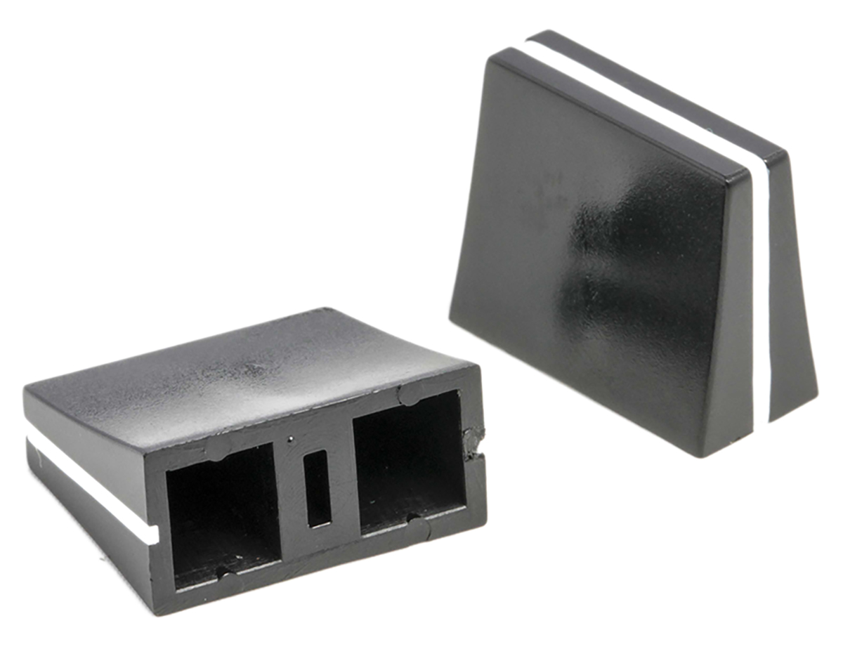 RS PRO 11mm Black Potentiometer Knob for 4mm Shaft