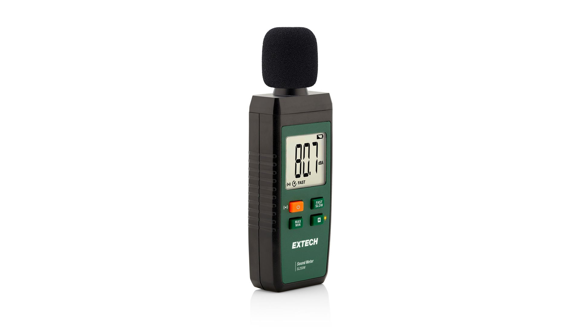 Extech SL250W Sound Level Meter, 30dB to 130dB, 8kHz max
