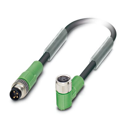 Phoenix Contact Male 4 way M8 to Female 4 way M8 Sensor Actuator Cable, 300 mm