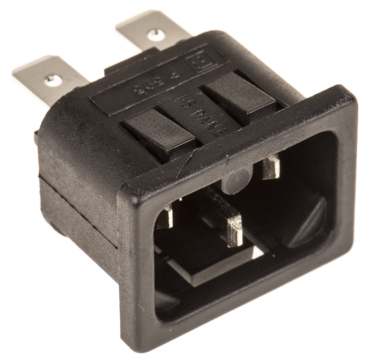 Bulgin C16 Snap-In IEC Connector Male, 10A, 250 V