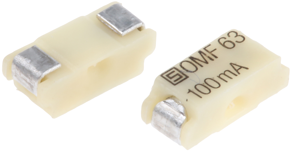 Schurter SMD Non Resettable Fuse 100mA, 63V ac/dc