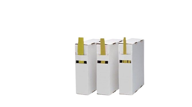 RND Heat Shrink Tube, Yellow 3.2 → 1.6mm Sleeve Dia. x 15m Length 2:1 Ratio, RND 465 Series