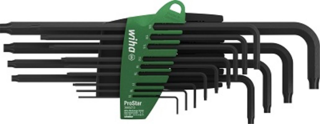 Wiha 14-Piece Torx Key Set, T5 → T50 Size, L Shape, Long Arm