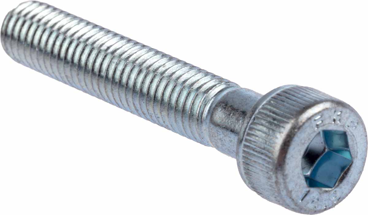 RS PRO Bright Zinc Plated Steel Hex Socket Cap Screw, DIN 912, M5 x 30mm