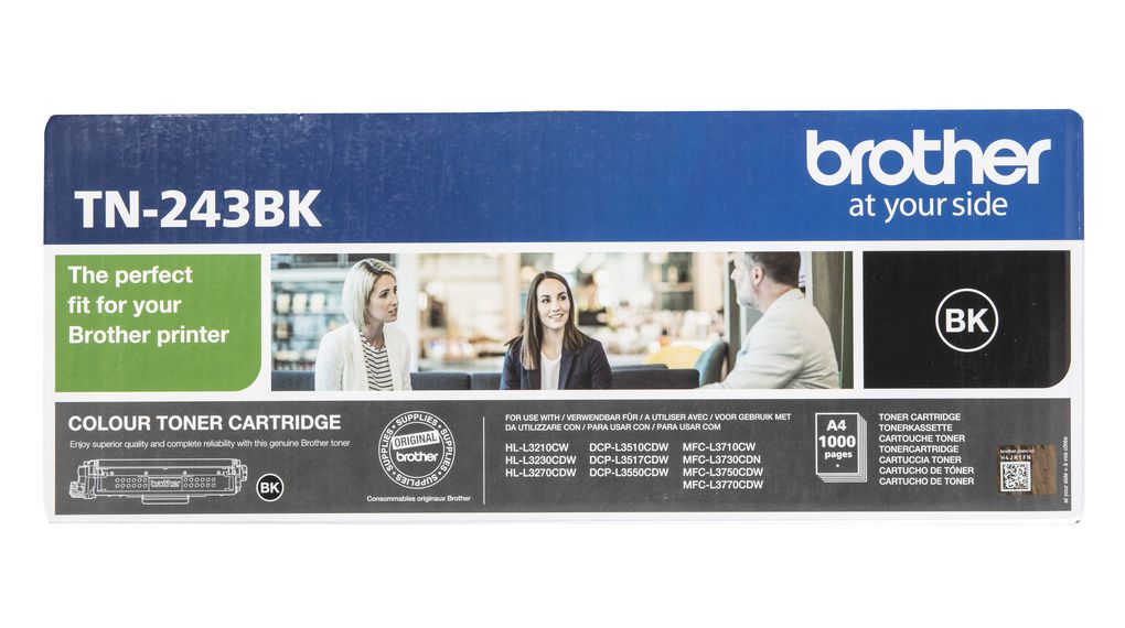 Brother TN-243BK Black Toner Cartridge, Brother Compatible