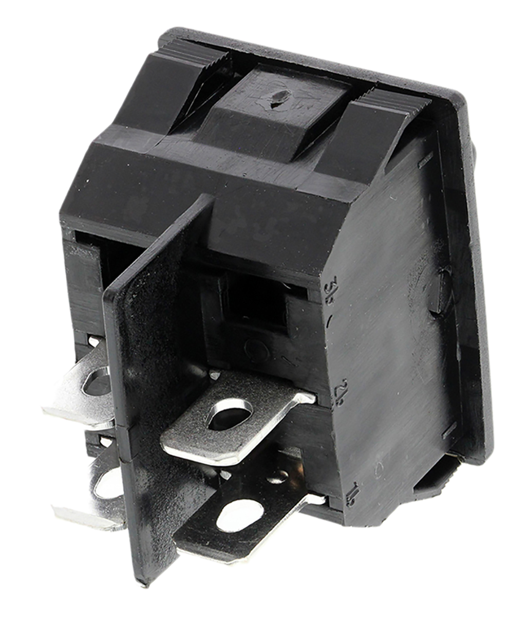TE Connectivity DPST, On-Off Rocker Switch Panel Mount