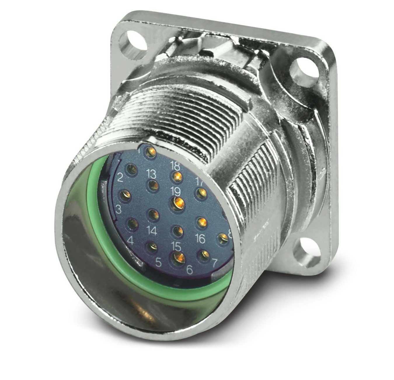 Phoenix Contact Circular Connector, 19 Contacts, Front, M23 Connector, Socket, Female, IP67, M23 PRO Series
