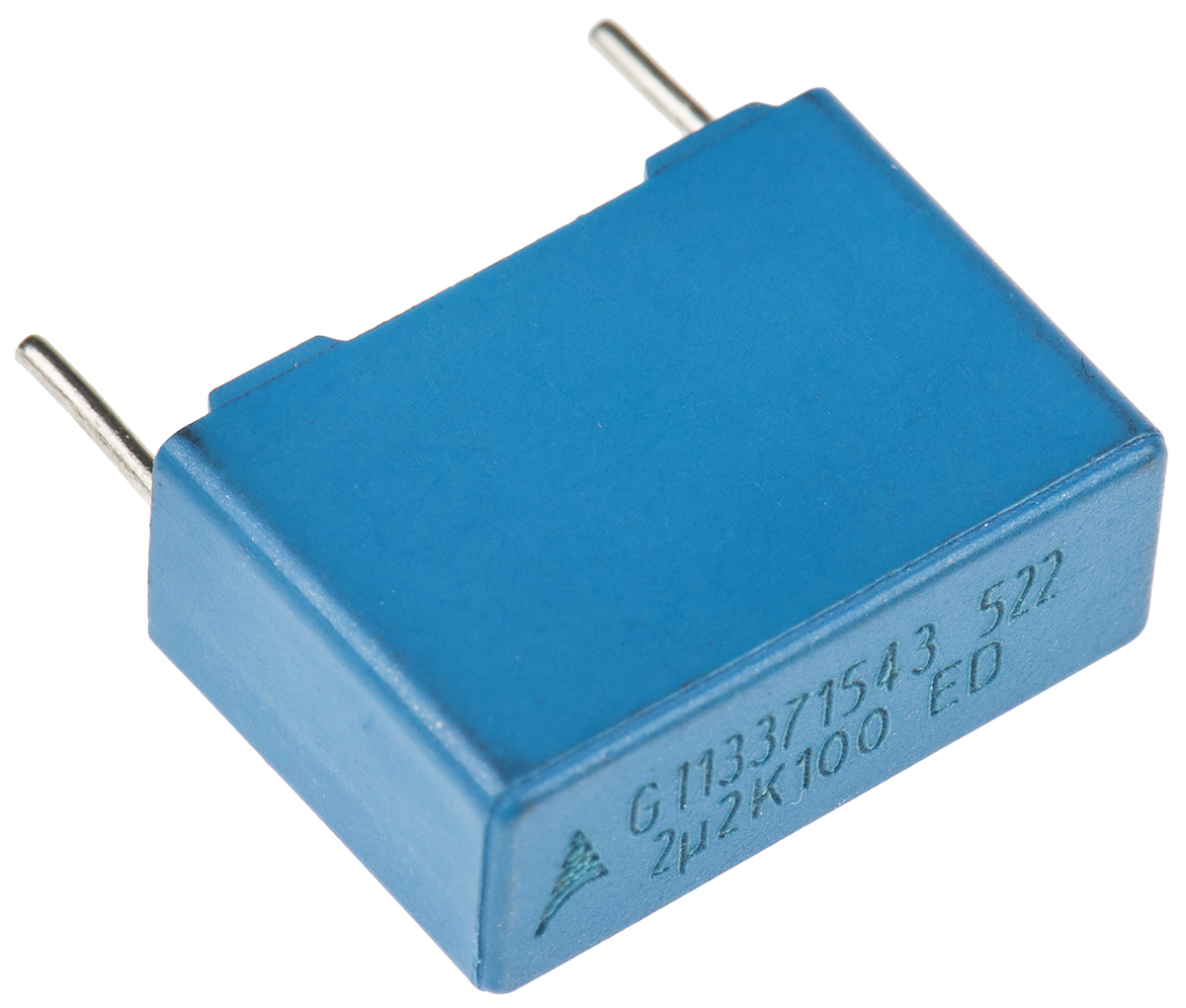 EPCOS B32522 Polyester Film Capacitor, 63 V ac, 100 V dc, ±10%, 2.2μF, Through Hole