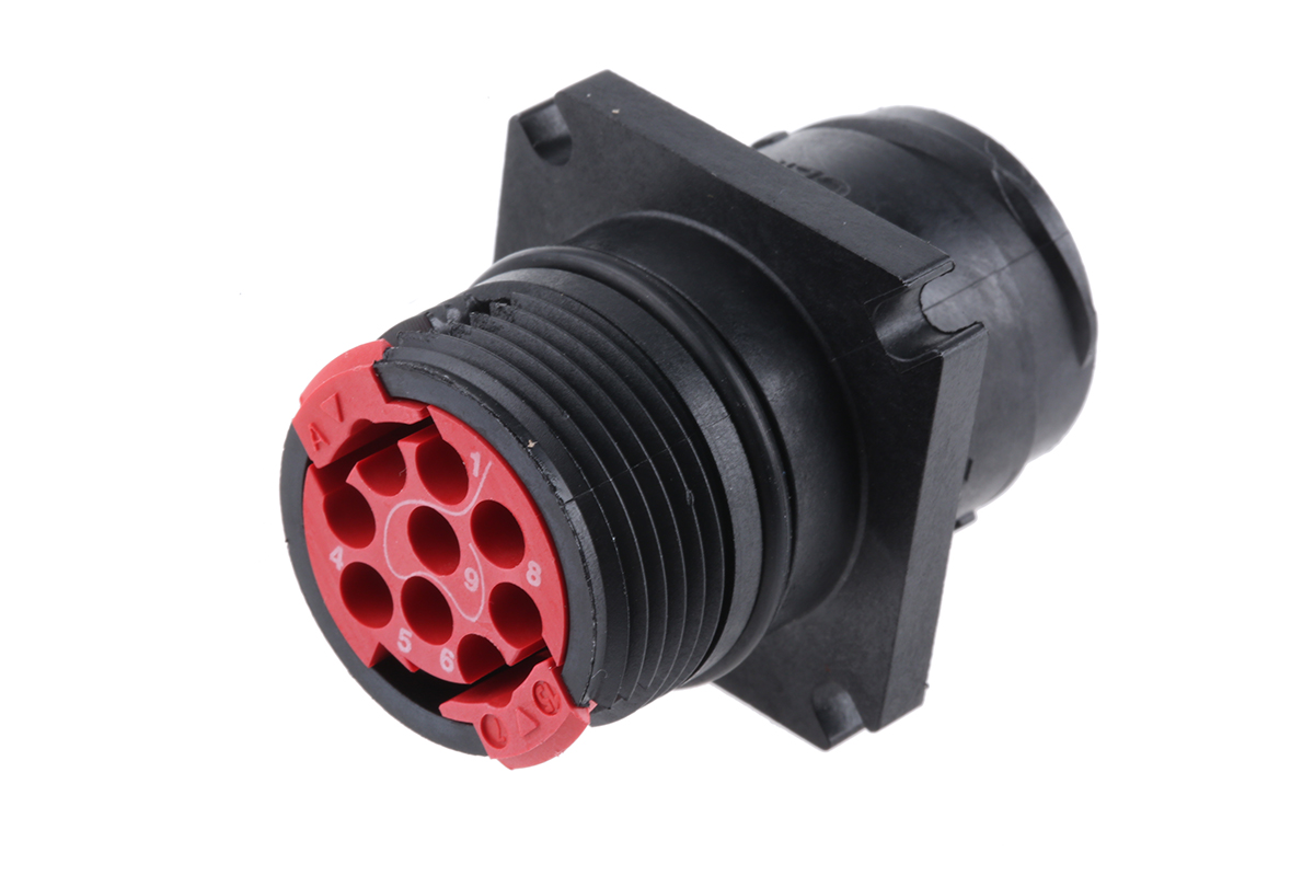 Souriau Sunbank by Eaton Circular Connector, 9 Contacts, Flange, Standard Connector, Plug, Male, IP68, Clipper Series