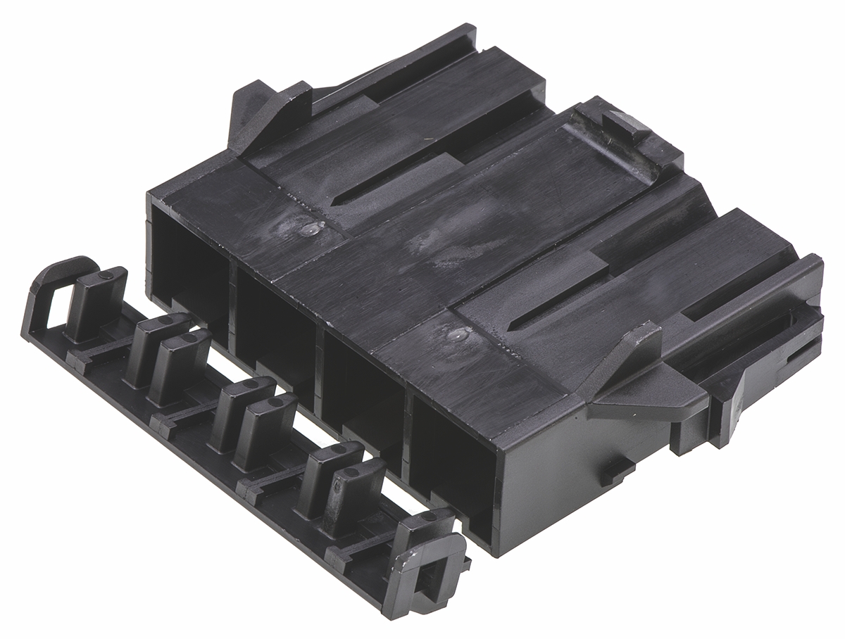 Molex, Mini-Fit Sr Male Connector Housing, 10mm Pitch, 4 Way, 1 Row