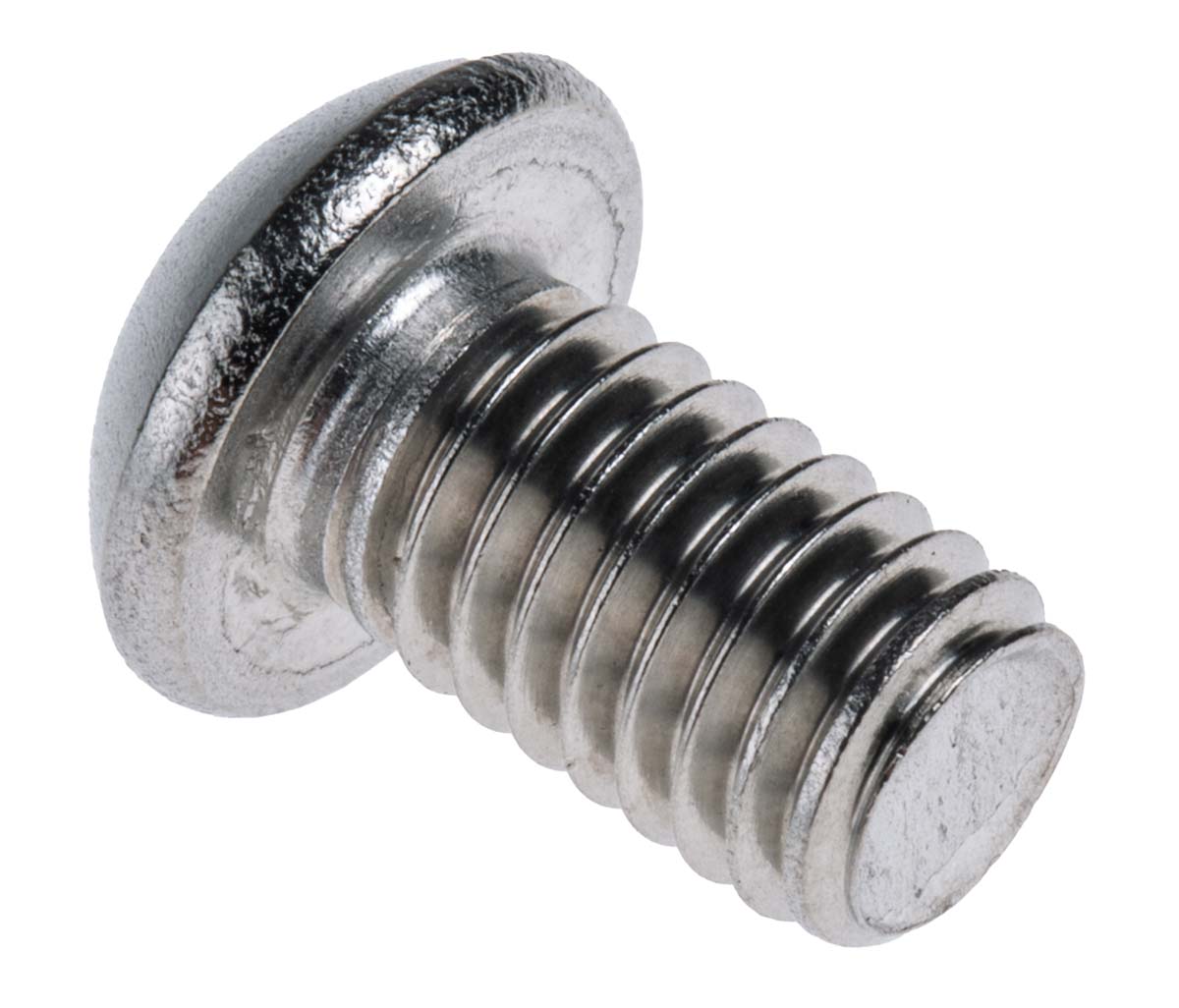 RS PRO Stainless Steel Hex Socket Button Screw, ISO 7380, M6 x 10mm