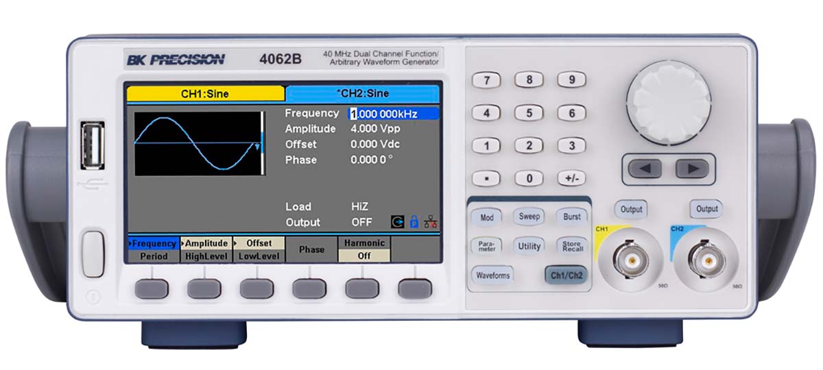 BK Precision 4064B Arbitrary Waveform Generator, 1 μHz Min - With RS Calibration