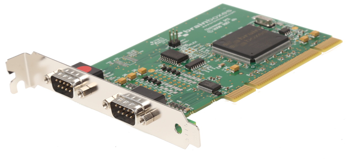 Brainboxes 2 Port PCI RS232, RS422, RS485 Serial Card