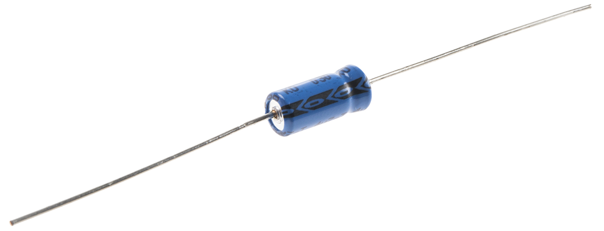 Vishay 4.7μF Aluminium Electrolytic Capacitor 63V dc, Axial, Through Hole - MAL203038478E3