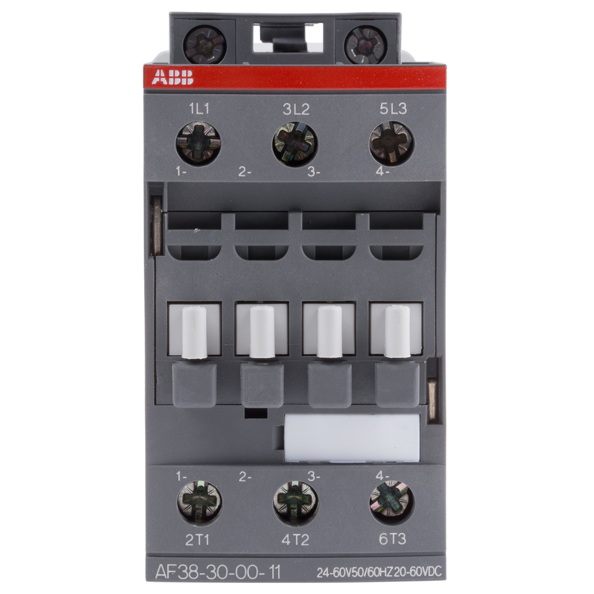 ABB AF38 Contactor, 24 V Coil, 3-Pole, 50 A, 18.5 kW 60 V, 3 NO, 690V
