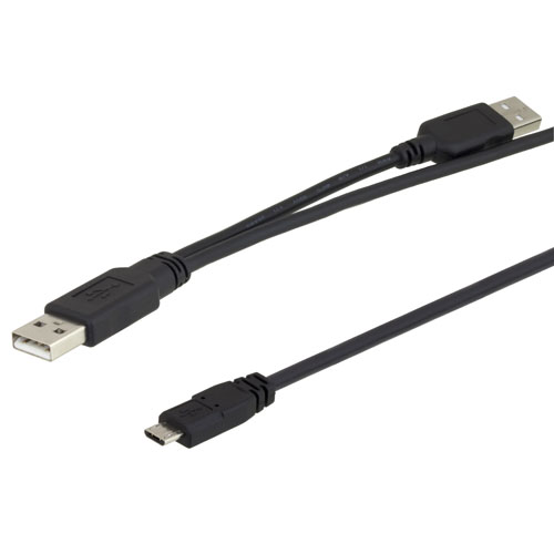L-Com USB 2.0, Male USB A to Male USB B, 900mm