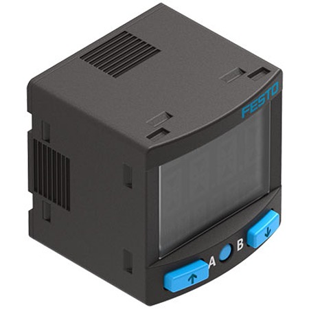 Festo SPAN Series Pressure Sensor, 0bar Min, 1bar Max, 2NPN Output, Relative Reading
