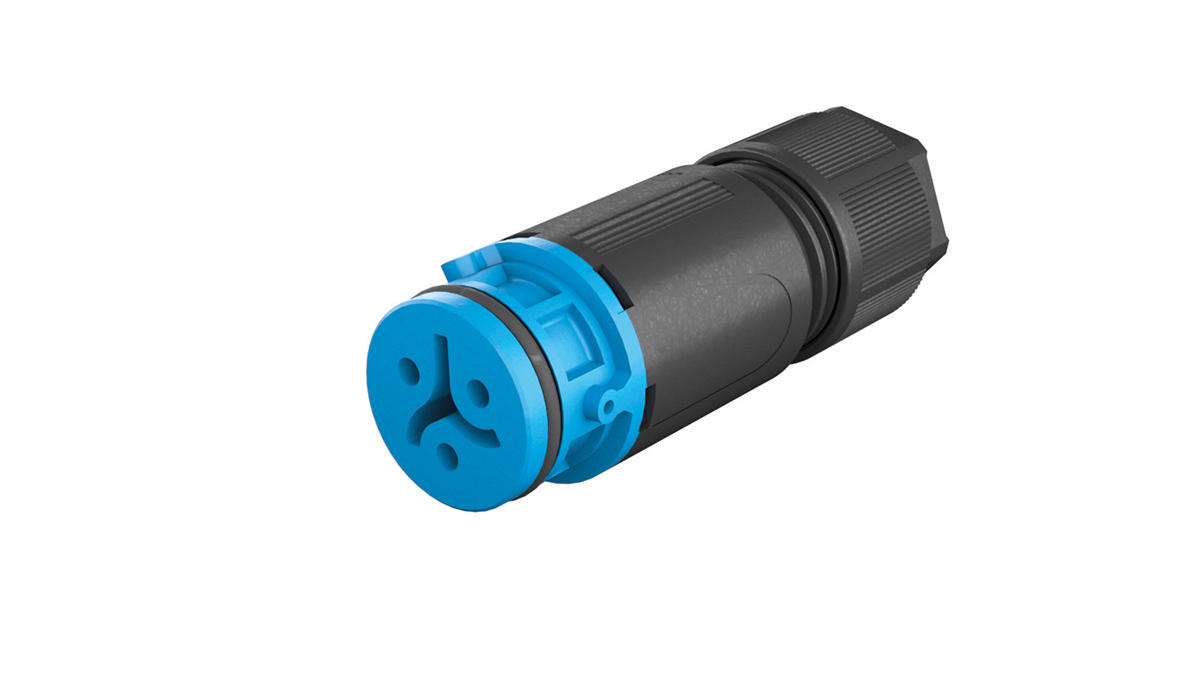 Wieland RST 08i2/3 Series Circular Connector, 3-Pole, Female, Cable Mount, 8A, IP66, IP68, IP69
