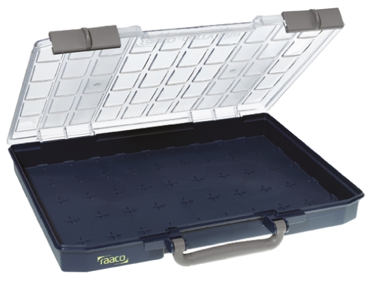 Raaco Blue PC, PP, Adjustable Compartment Box, 57mm x 413mm x 330mm
