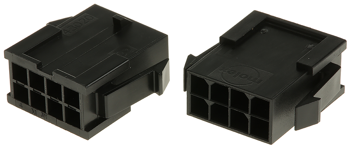 Molex, Micro-Fit 3.0 Male Connector Housing, 3mm Pitch, 8 Way, 2 Row