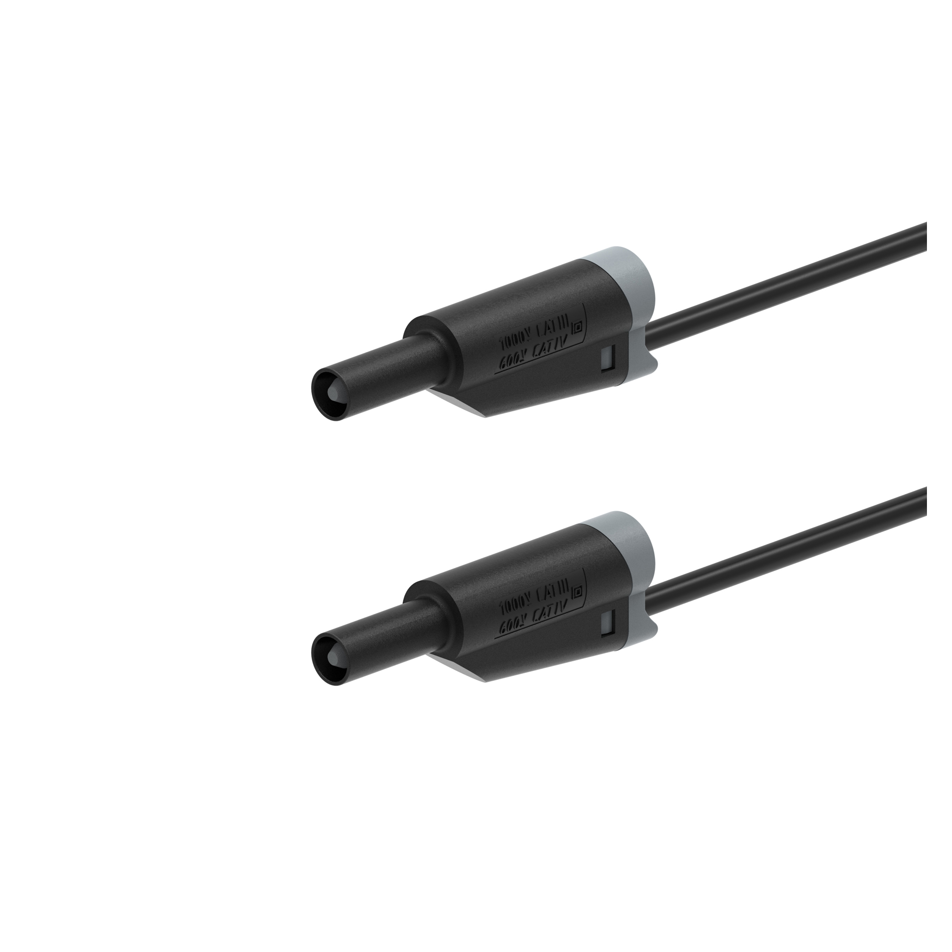 Electro PJP Plug, 12A, 1kV, Black, 50cm Lead Length