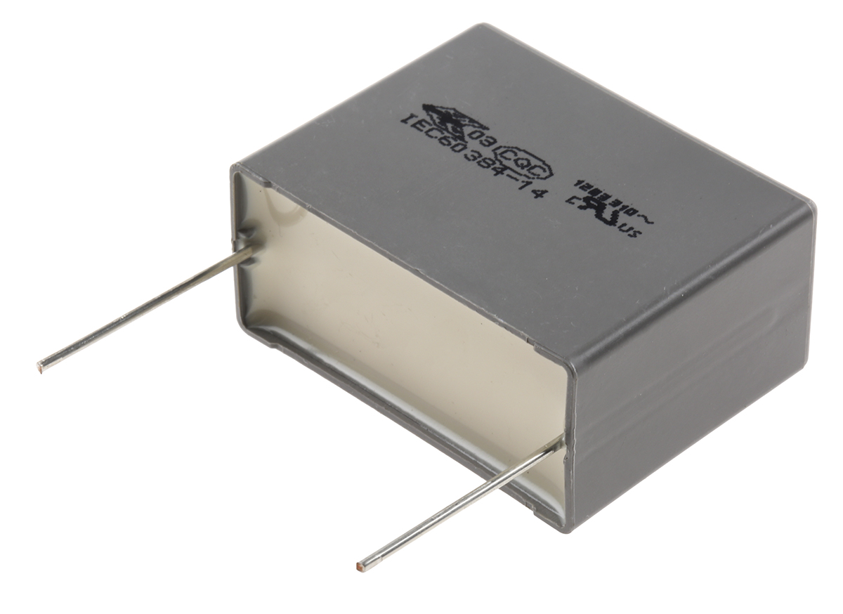 KEMET R46 Polypropylene Film Capacitor, 310V ac, ±10%, 4.7μF, Through Hole