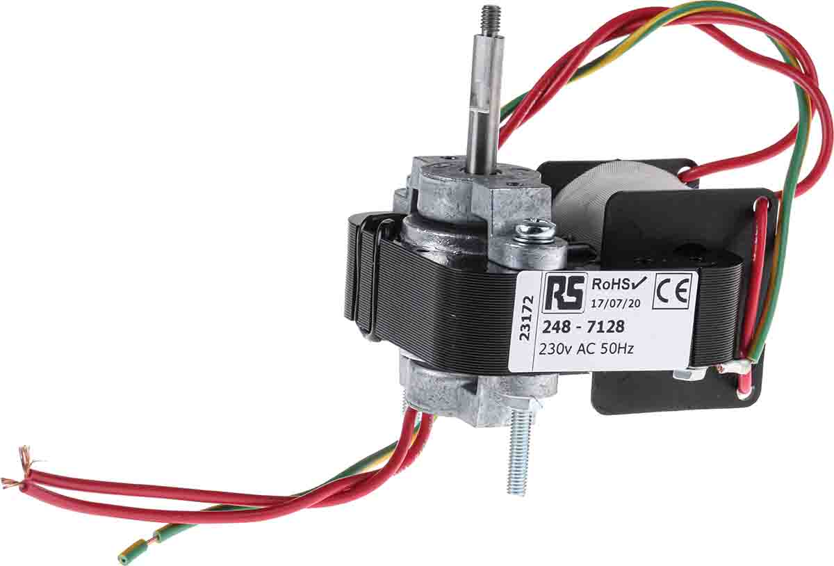 Mellor Electric AC1000 Anti Clockwise Shaded Pole AC Motor, 19 W, 1 Phase, 2 Pole, 220 → 260 V