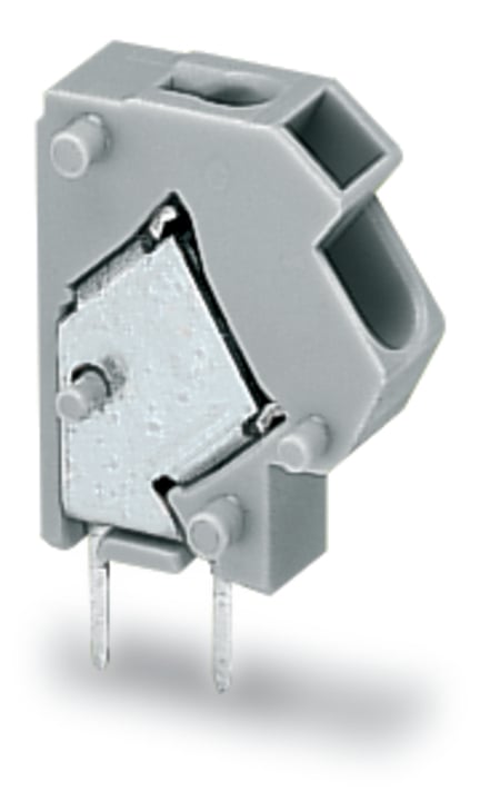 WAGO 254 Series PCB Connector, 1-Contact, 5/5.08mm Pitch, Through Hole Mount, 1-Row, Push Wire Termination