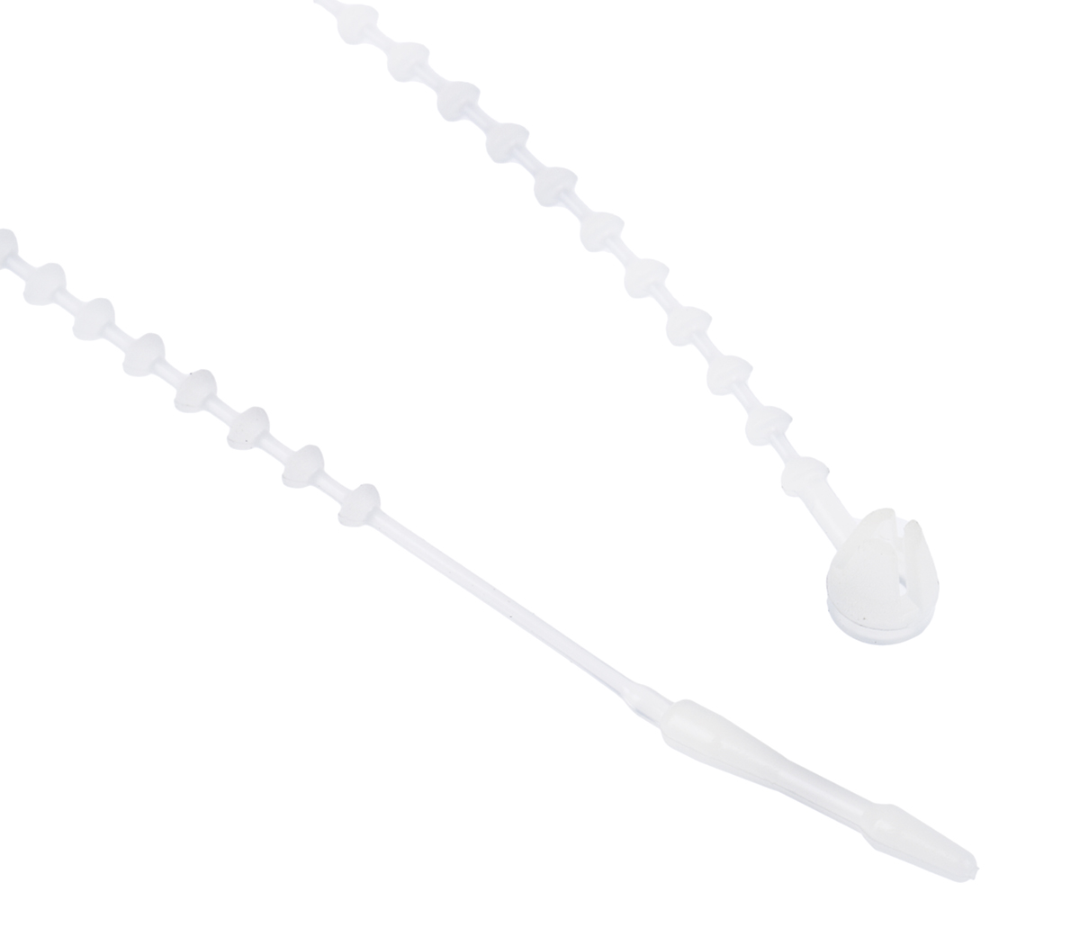 RS PRO Cable Tie, 143mm x 1.8 mm, White Nylon, Pk-1000