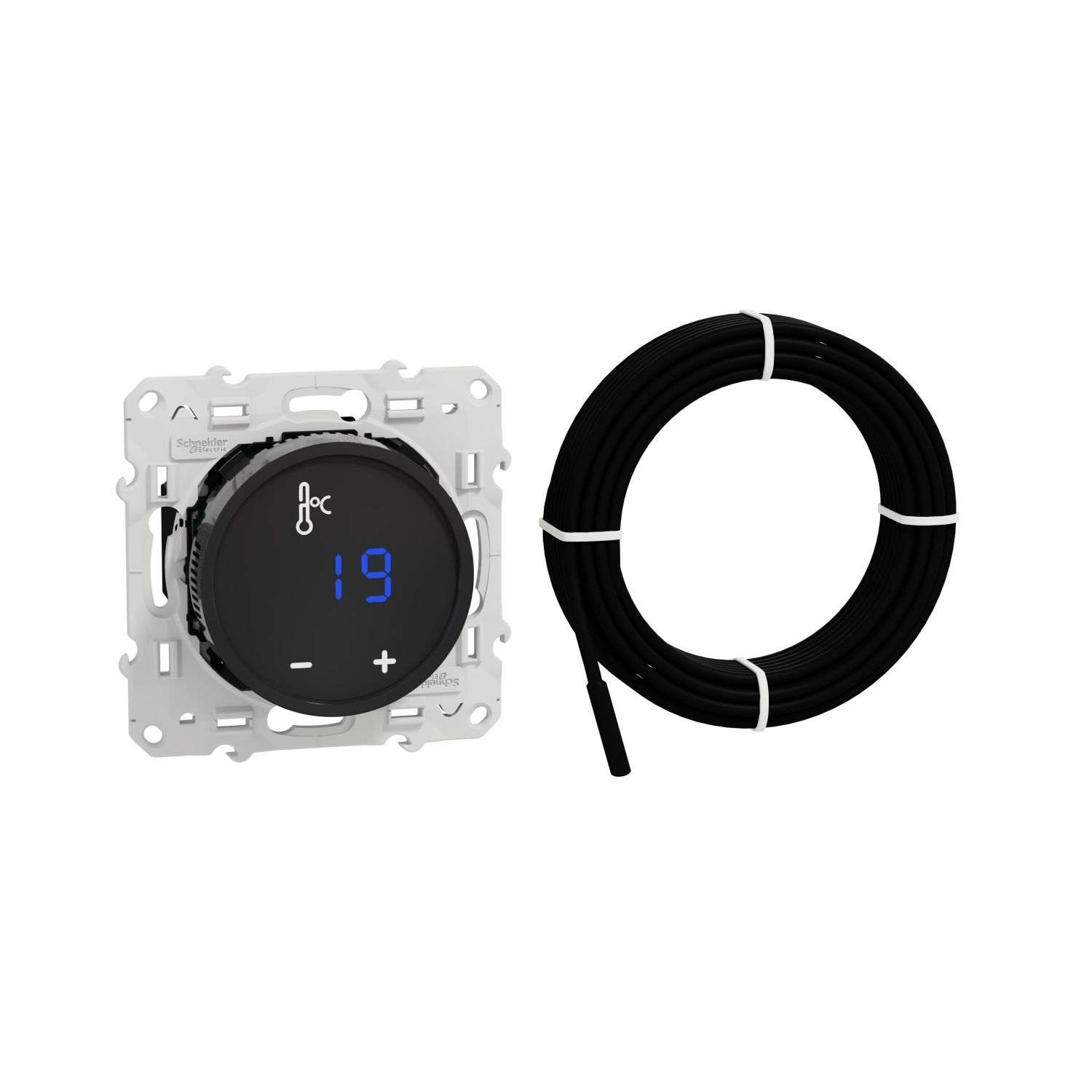 Schneider Electric Black, 1 Gang, Odace