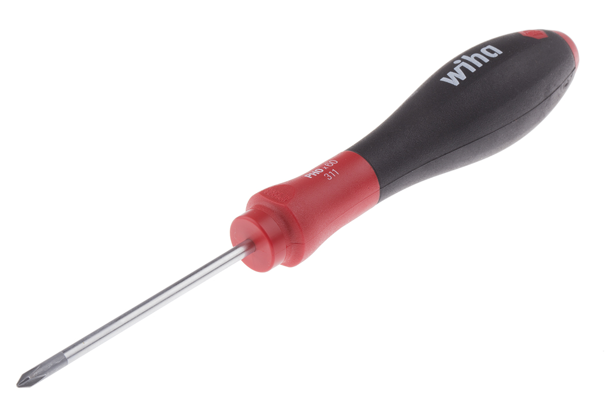 Wiha Phillips  Screwdriver, PH0 Tip, 60 mm Blade, 164 mm Overall