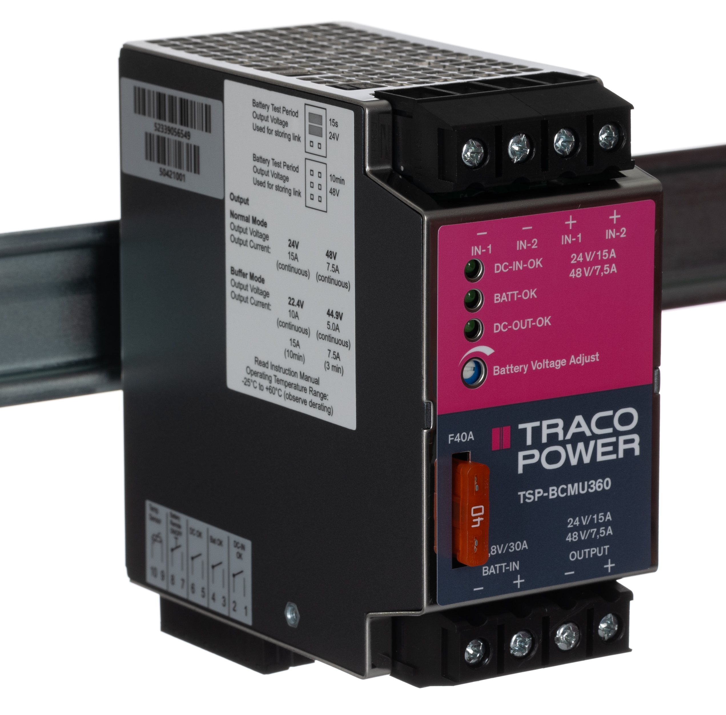 TRACOPOWER Battery Module, TSP Series