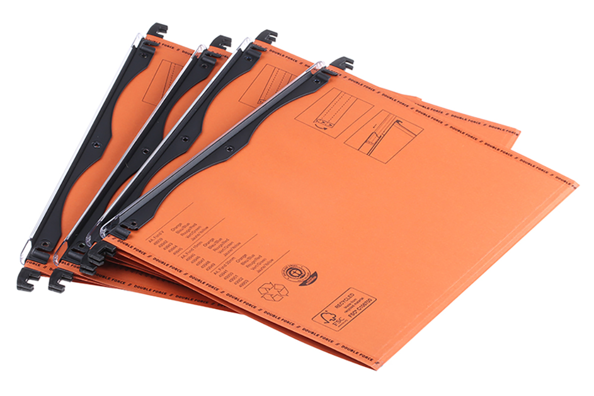 Esselte Orange Kraft Board Suspension File
