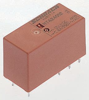 TE Connectivity PCB Mount Power Relay, 115V ac Coil, 12A Switching Current, SPDT