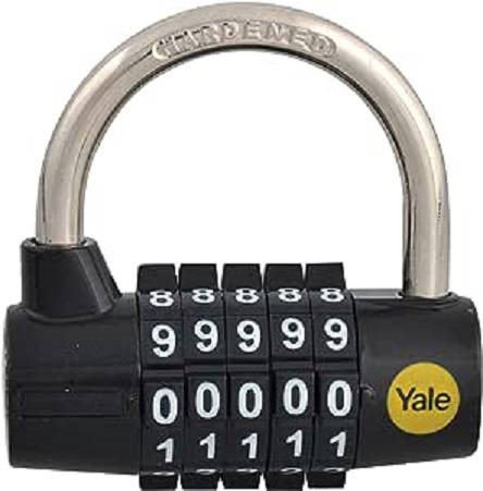 Yale Combination Combination Padlock, 7mm Shackle, 69mm Body