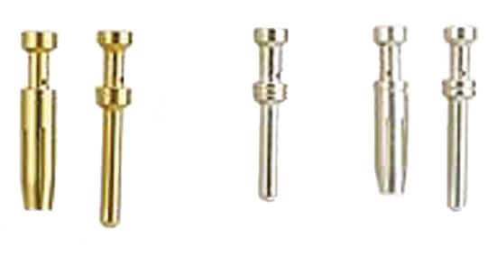 HARTING Han E Male 16A Crimp Contact Minimum Wire Size 2.5mm² Maximum Wire Size 2.5mm² for use with Han E GoldTec