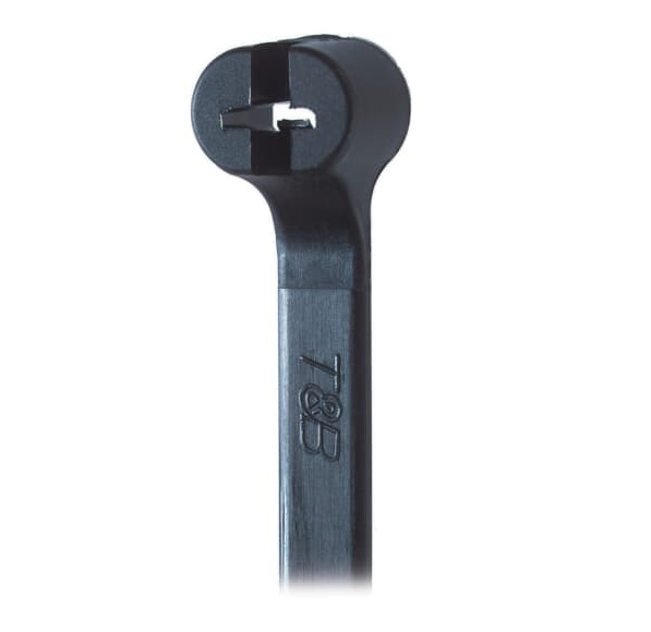 Thomas & Betts Cable Ties, Weather Resistant, 208.3mm x 3.56 mm, Black Nylon, Pk-1000