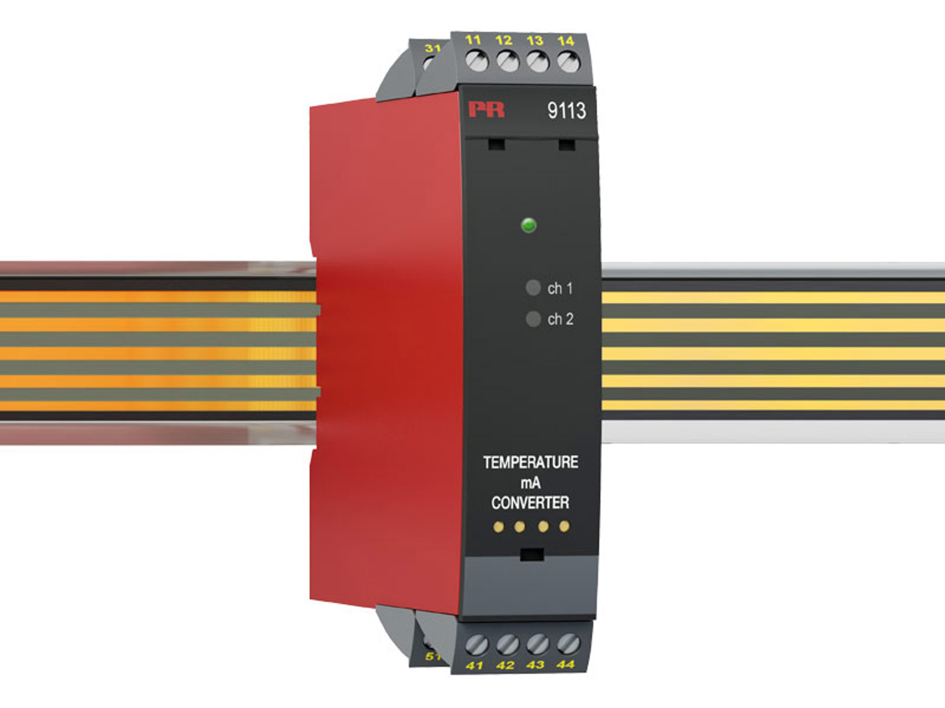 PR Electronics 9100 Series Signal Conditioner, Current, RTD, Thermocouple Input, Current Output, 19.2 → 31.2V dc