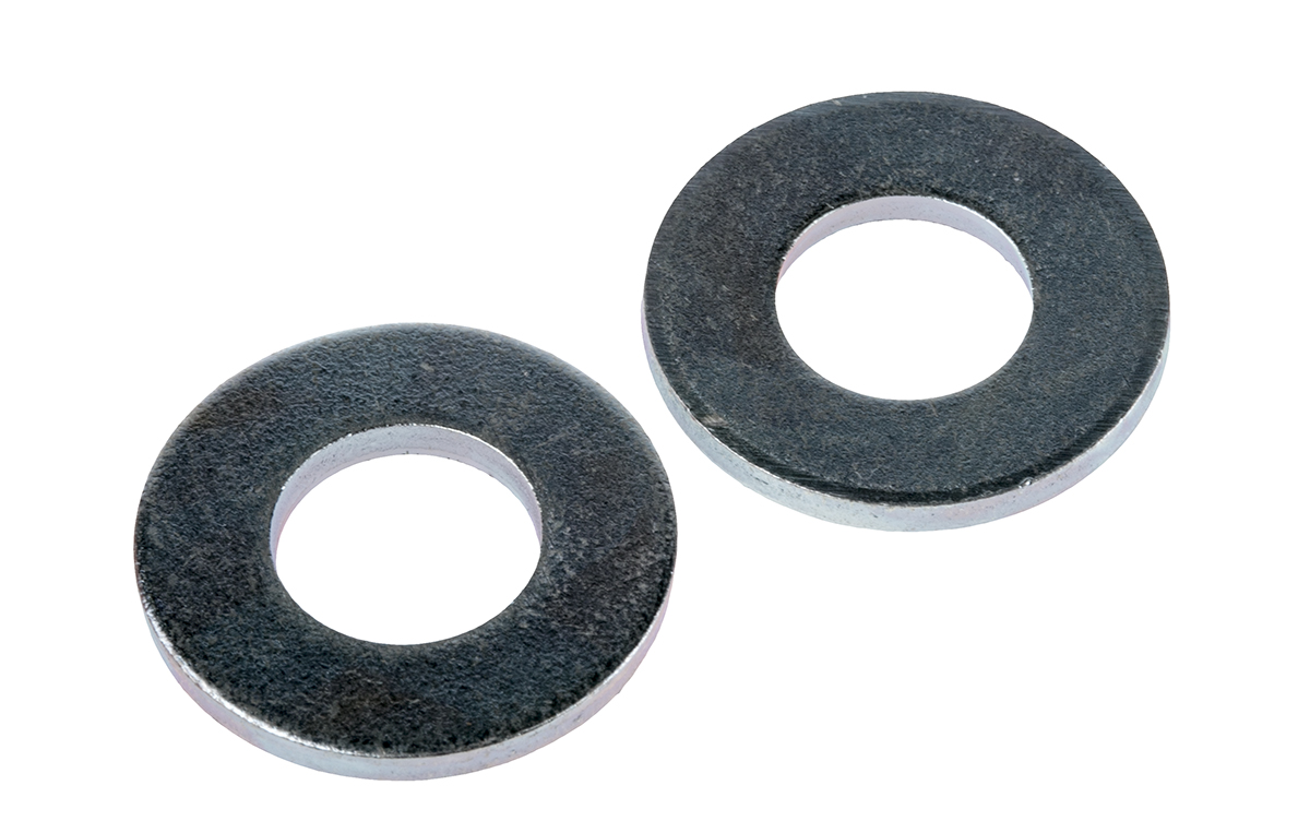 RS PRO Bright Zinc Plated Steel Plain Washers, M12, BS 4320