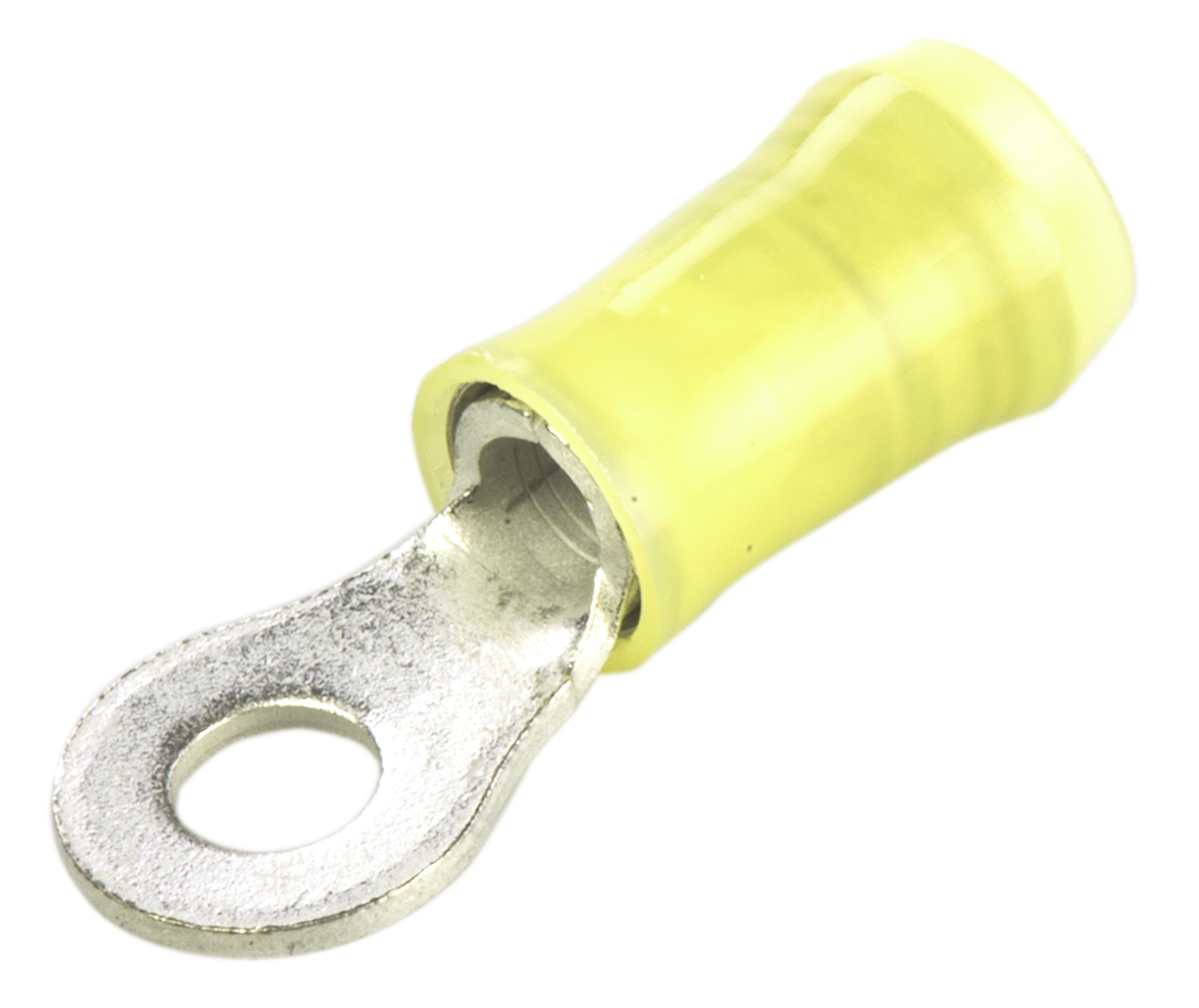 TE Connectivity, PIDG Insulated Ring Terminal, M4 Stud Size, 2.6mm² to 6.6mm² Wire Size, Yellow