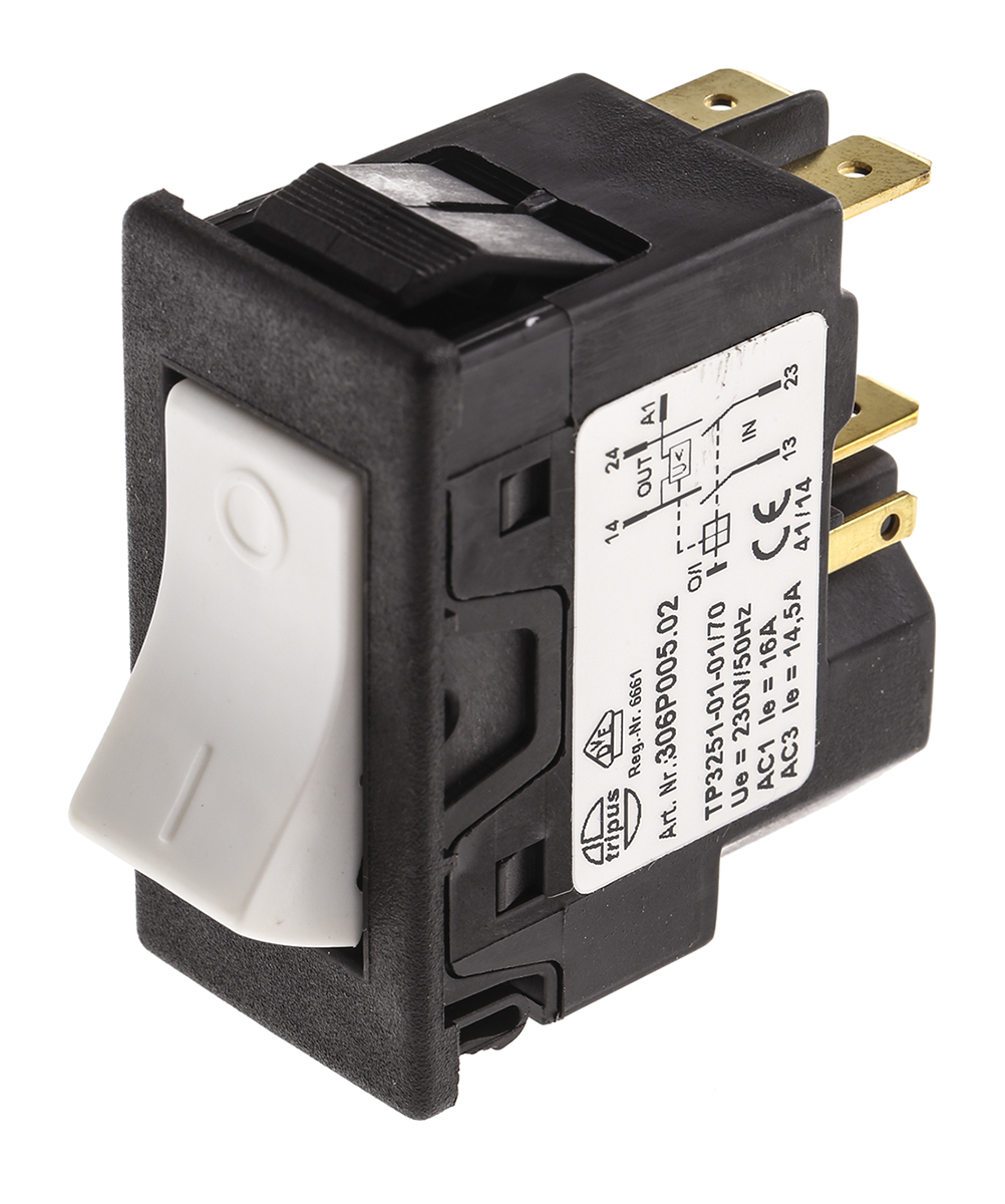 EICHOFF DPDT+Extra Contact, On-Off Rocker Switch Panel Mount