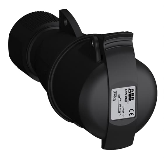 Amphenol Industrial, 2CMA1 IP44 Red 3P+N+E Industrial Power Socket, Rated At 32A, 415 V