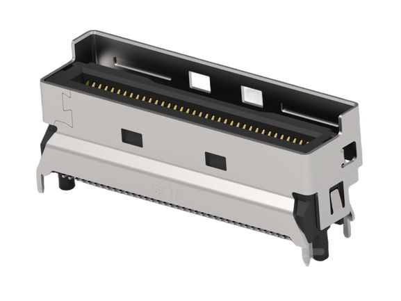TE Connectivity, Mini Cool Edge I/O Surface Mount Mini I/O Connector Plug, 74 Way, Shielded